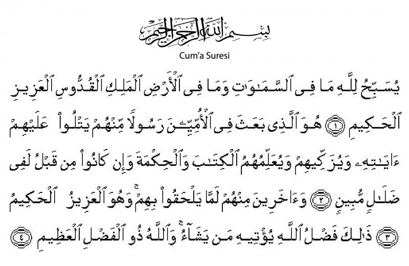 Cuma Suresi Oku