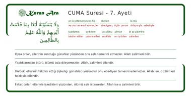 Cuma Suresi Meali